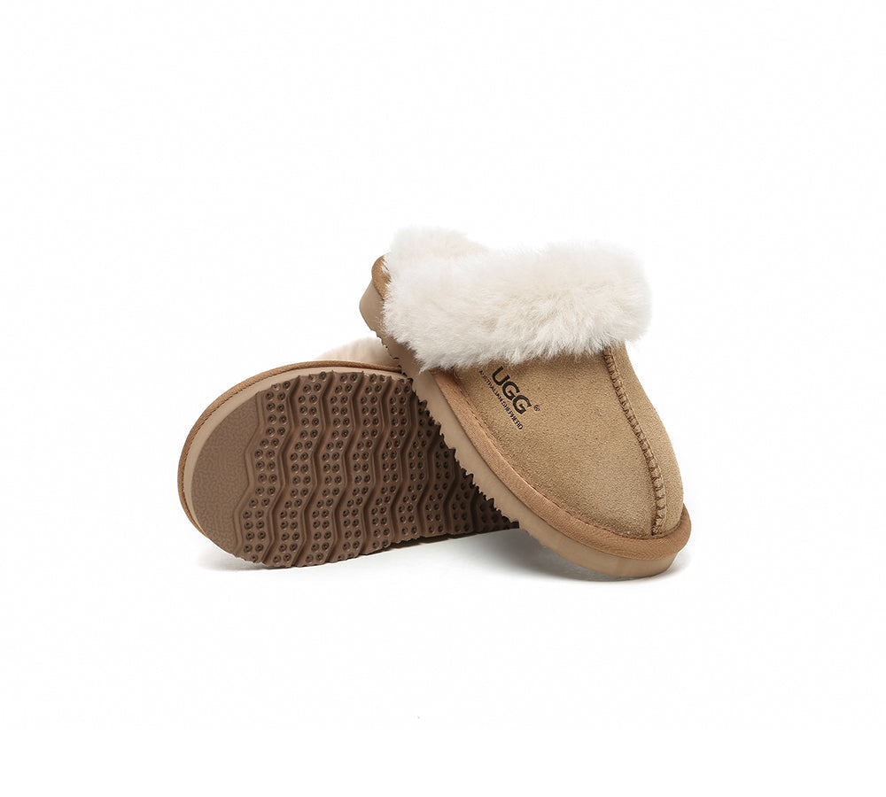 Kids Australian Sheepskin Wool Slippers Muffin – Australian Shepherd ...