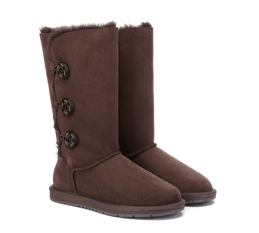 Ugg boots clearance with side buttons